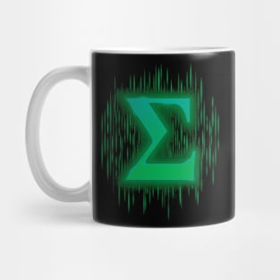 Greek Sigma - Bluey Green Mug